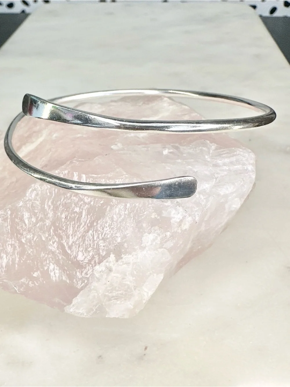 Sterling Silver Wrap Bracelet Bangle Cuff 925 - Picture 5 of 5